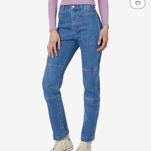 NEVER WORN! Madewell The '90s Straight Cargo Jean in Fenwood Wash